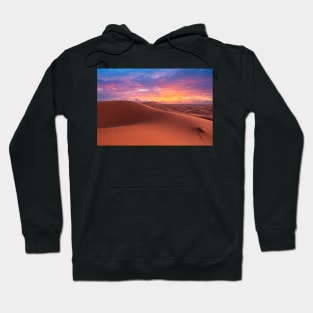 Sahara desert near Merzouga, Morocco at sunset Hoodie